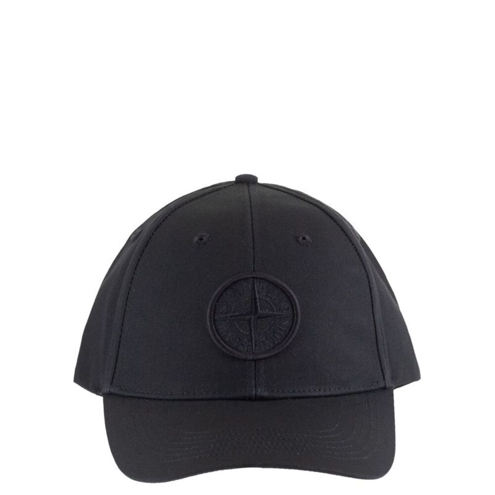Stone Island Men Cap With Embroidered Compass Logo